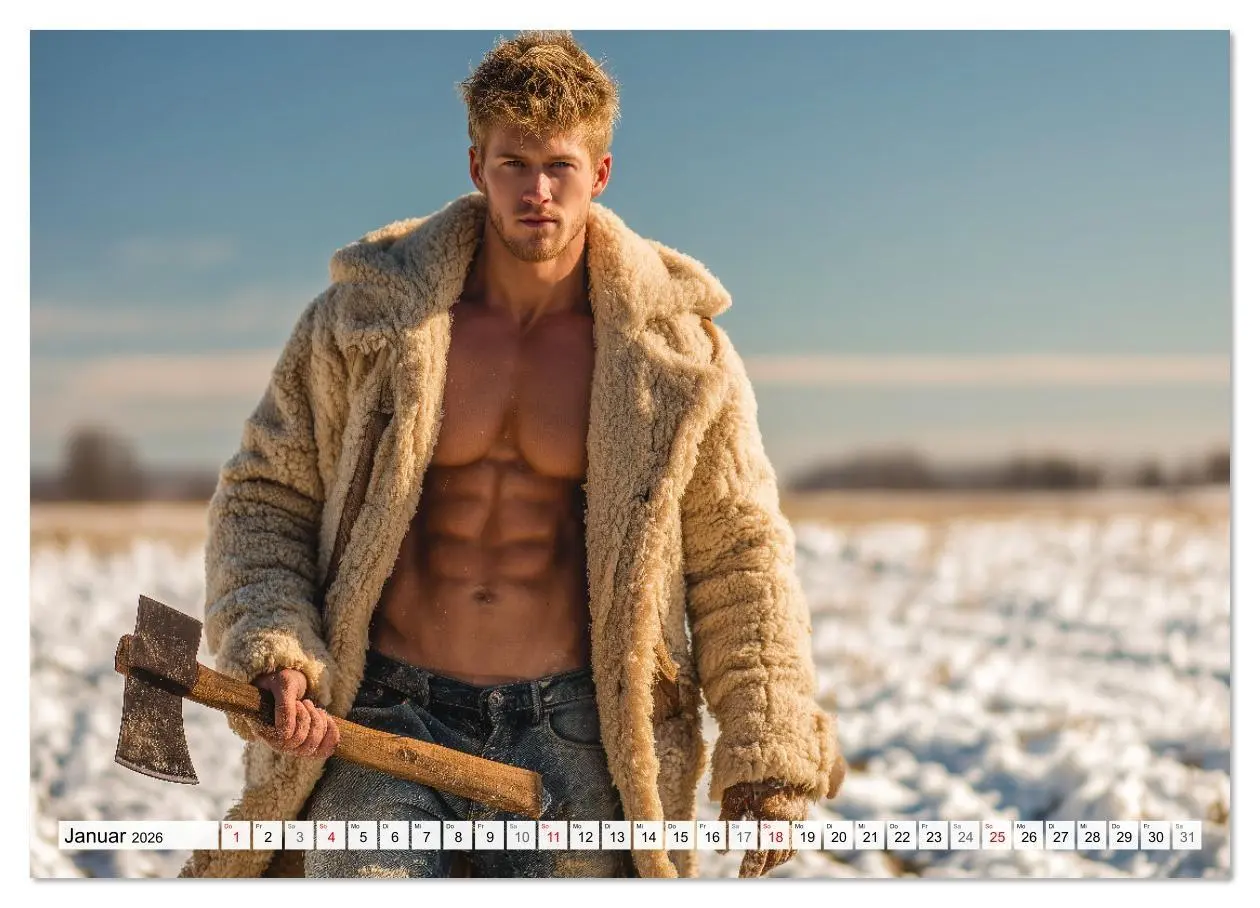 Bild: 9783516620962 | Sexy Männer - Die Unschuld vom Lande (Wandkalender 2026 DIN A3...