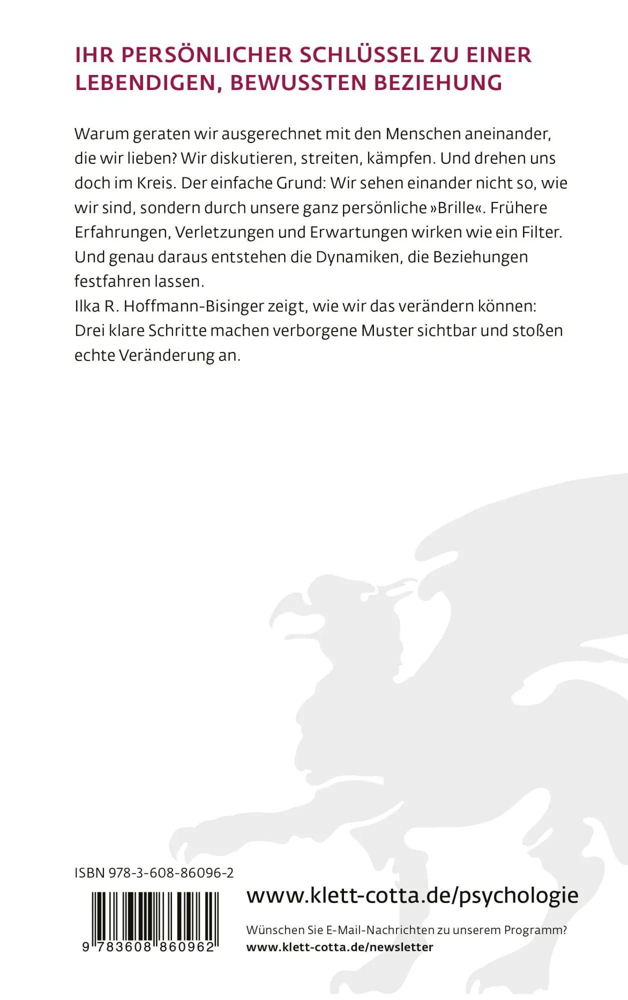 Rückseite: 9783608860962 | Der Paar-Schlüssel (Fachratgeber Klett-Cotta) | Hoffmann-Bisinger