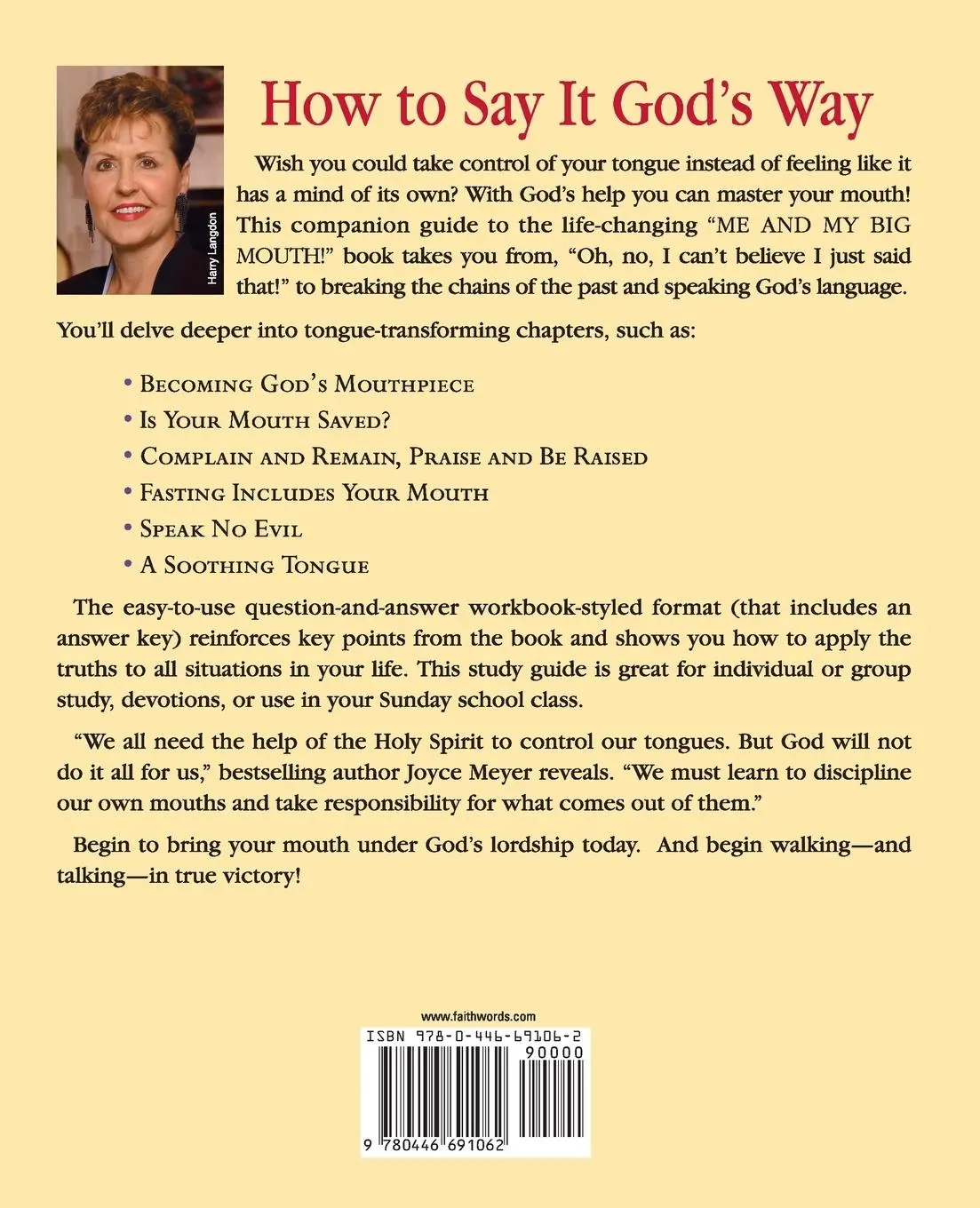 Rückseite: 9780446691062 | "Me and My Big Mouth!" | Study Guide | Joyce Meyer | Taschenbuch