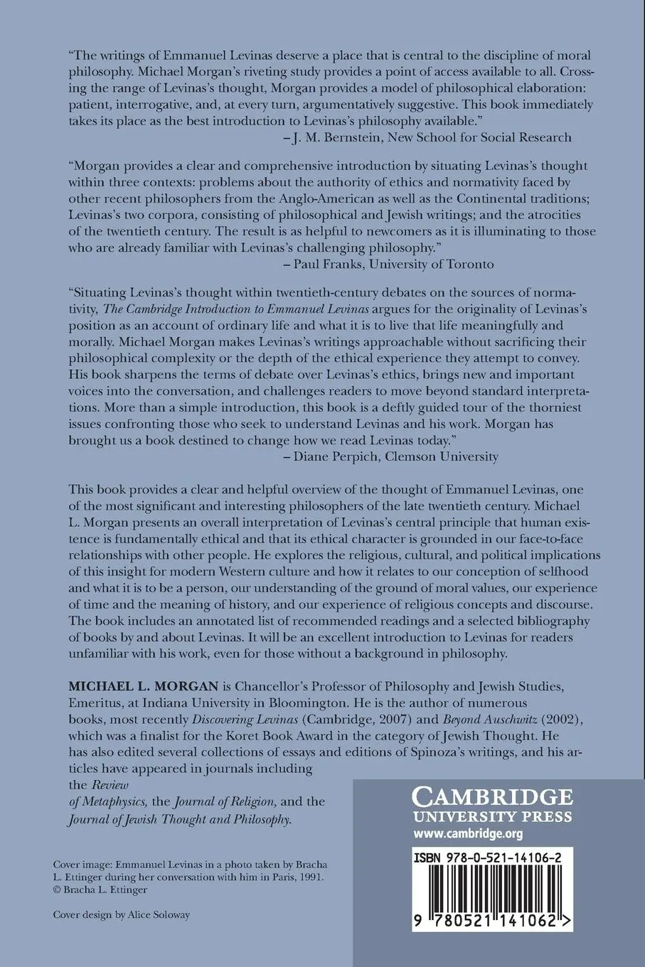 Rückseite: 9780521141062 | The Cambridge Introduction to Emmanuel Levinas | Michael L. Morgan