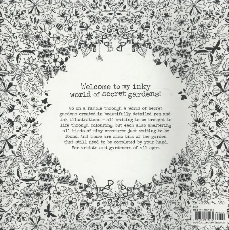 Rückseite: 9781780671062 | Secret Garden | An Inky Treasure Hunt and Coloring Book for Adults
