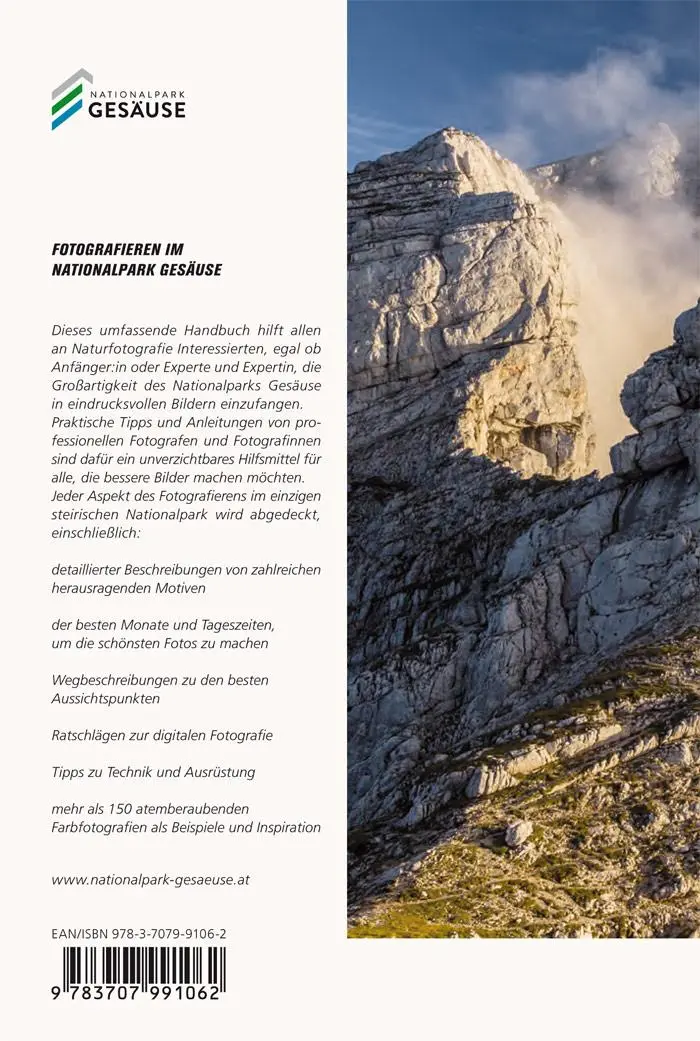 Rückseite: 9783707991062 | Fotografieren im Nationalpark Gesäuse | Martin Hartmann | Taschenbuch
