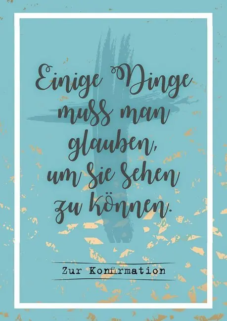 Cover: 9783961401062 | Einige Dinge muss man glauben, um sie sehen zu können. | Taschenbuch
