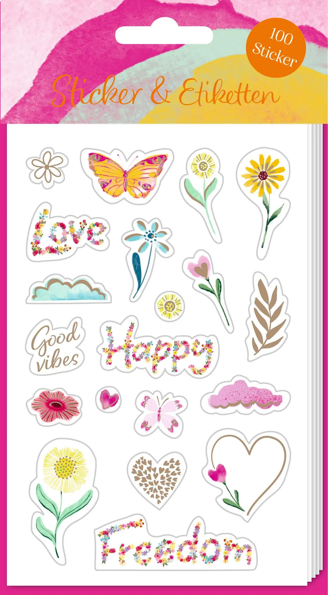 Cover: 4050003971162 | Stickerbogen mit 100 Stickern | Love &amp; Happiness | Taschenbuch | 5 S.