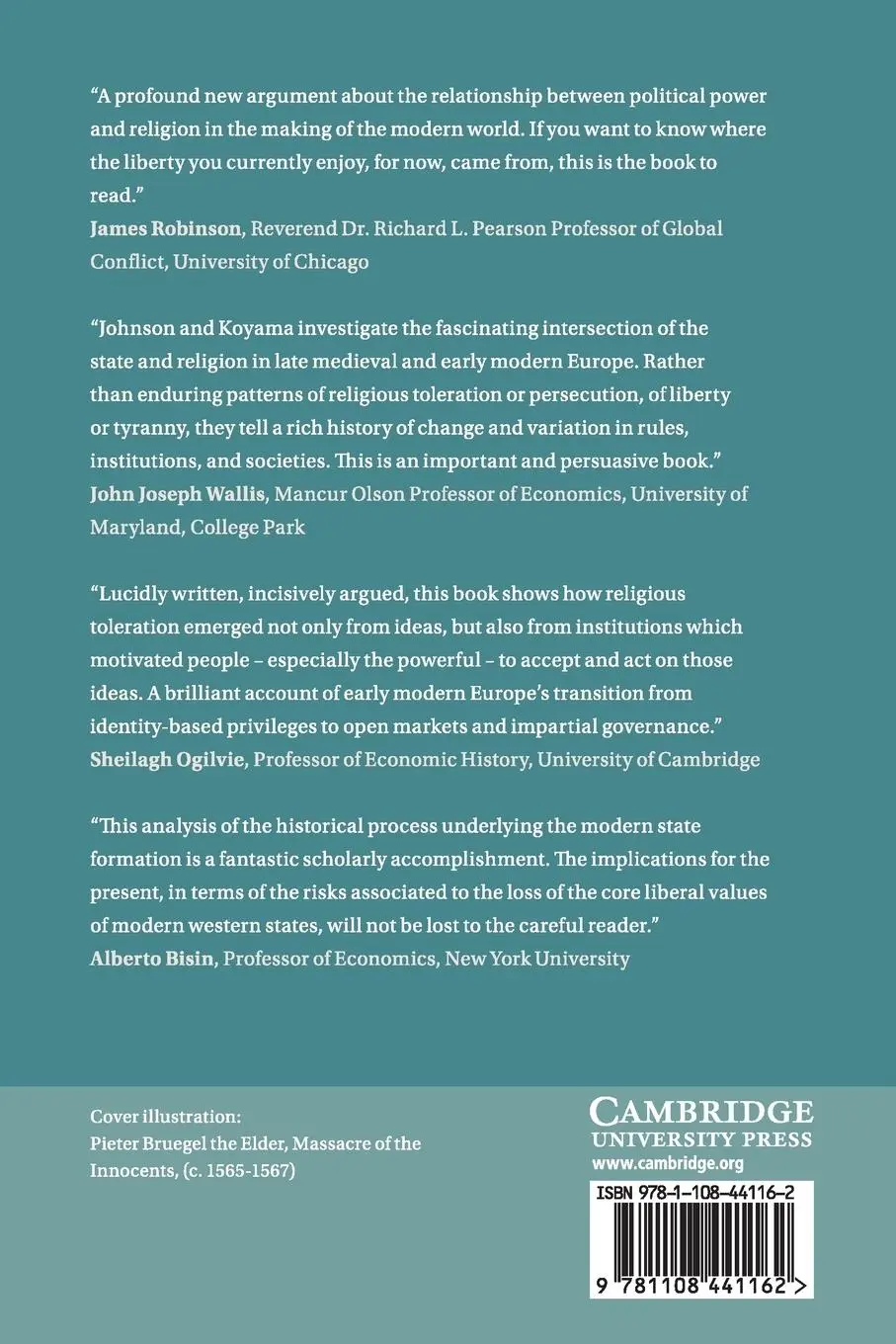 Rückseite: 9781108441162 | Persecution &amp; Toleration | Noel D. Johnson (u. a.) | Taschenbuch