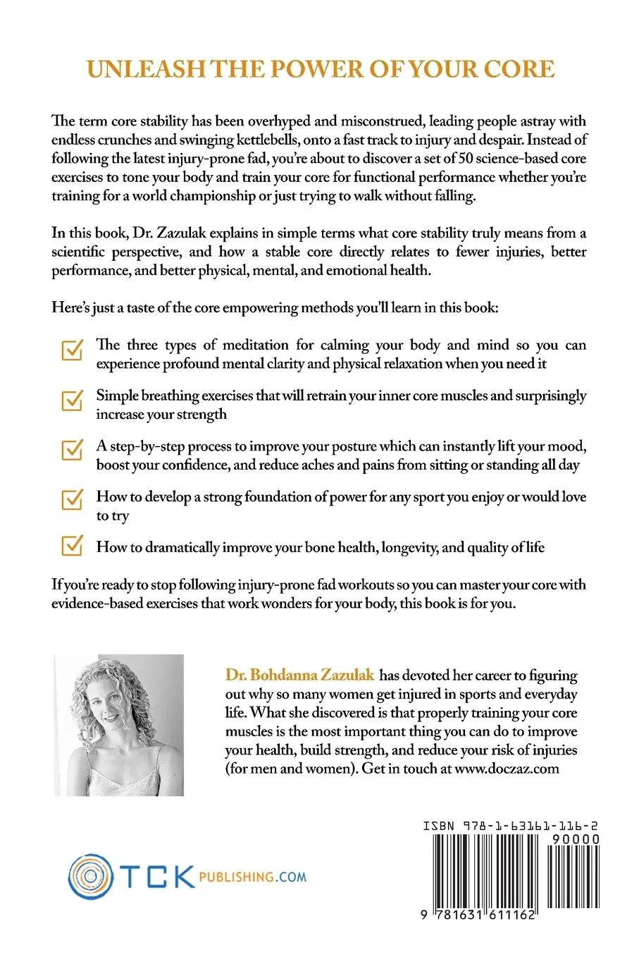 Rückseite: 9781631611162 | Master Your Core | Bohdanna Zazulak | Taschenbuch | Englisch | 2021