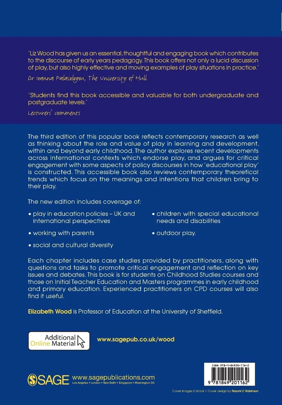 Rückseite: 9781849201162 | Play, Learning and the Early Childhood Curriculum | Elizabeth Wood