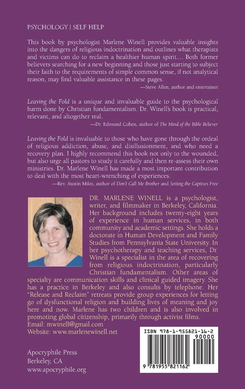 Rückseite: 9781955821162 | Leaving the Fold | Marlene Winell | Buch | Englisch | 2006
