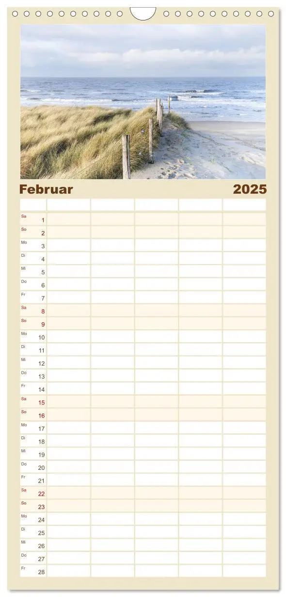 Bild: 9783457101162 | Familienplaner 2025 - Ferien in Holland mit 5 Spalten...