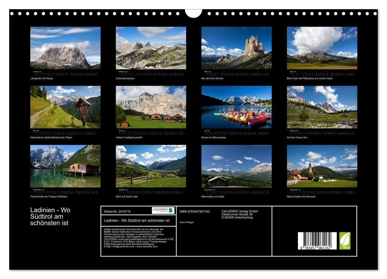 Bild: 9783457961162 | Ladinien - Wo Südtirol am schönsten ist (Wandkalender 2026 DIN A3...