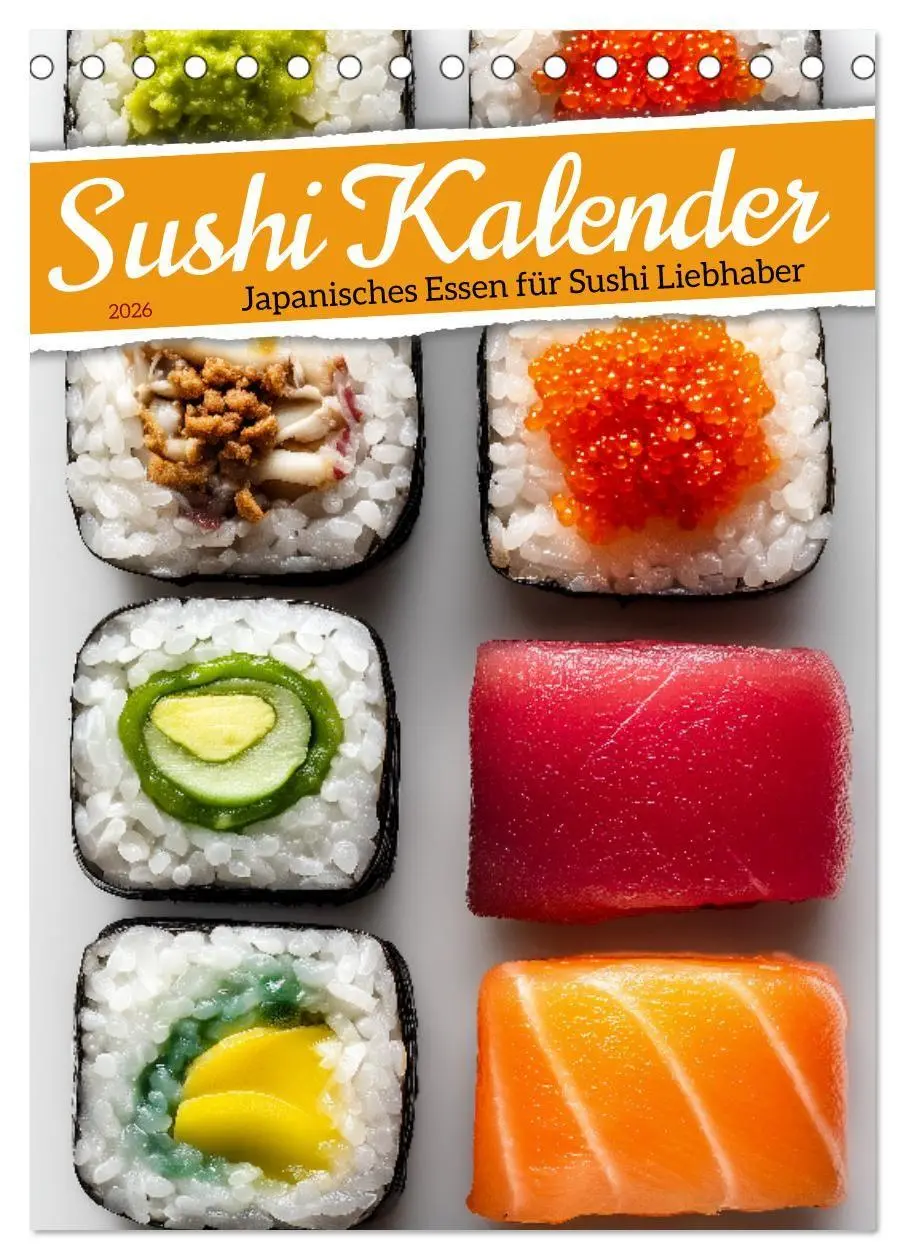 Cover: 9783516671162 | Sushi Kalender - Japanisches Essen für Sushi Liebhaber...