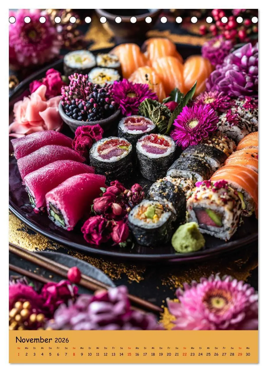 Bild: 9783516671162 | Sushi Kalender - Japanisches Essen für Sushi Liebhaber...