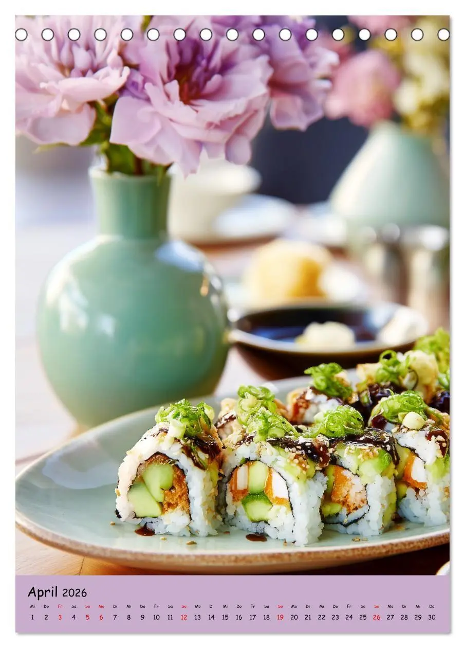 Bild: 9783516671162 | Sushi Kalender - Japanisches Essen für Sushi Liebhaber...