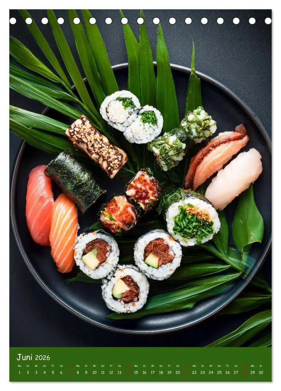 Bild: 9783516671162 | Sushi Kalender - Japanisches Essen für Sushi Liebhaber...