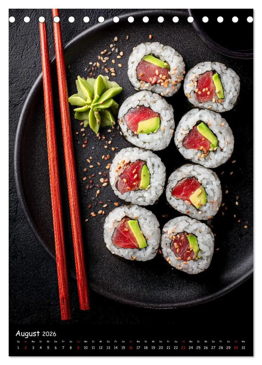 Bild: 9783516671162 | Sushi Kalender - Japanisches Essen für Sushi Liebhaber...