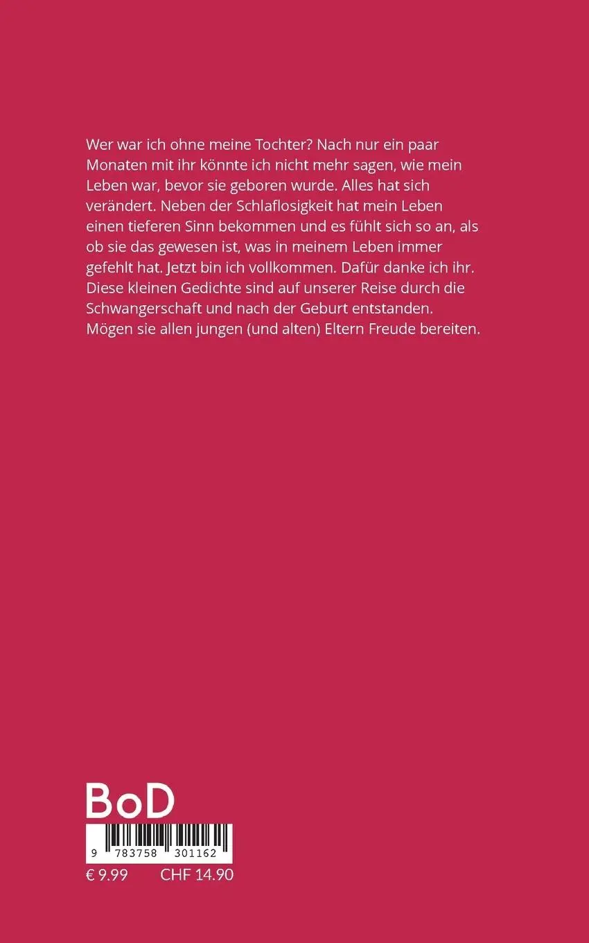 Rückseite: 9783758301162 | Gedichte über das Baby-Glück | Mathias Bellmann | Taschenbuch | 130 S.