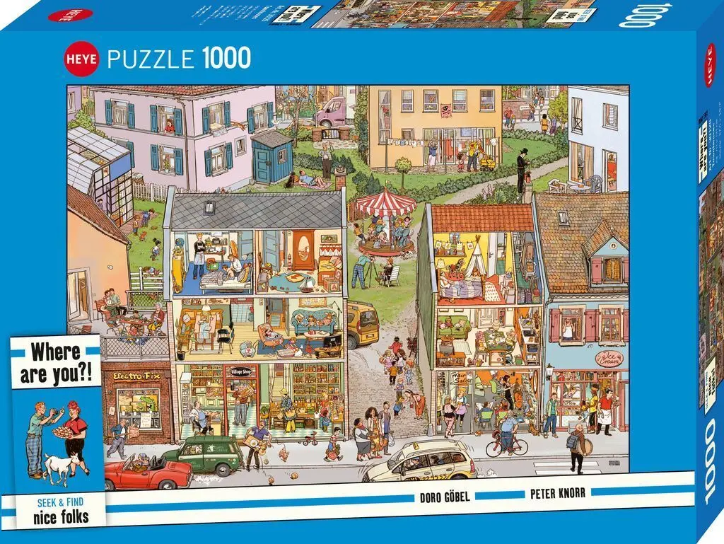 Cover: 4001689301262 | HEYE Puzzle 1000 Teile Wimmelbild "Townhouses" für Erwachsene | Spiel