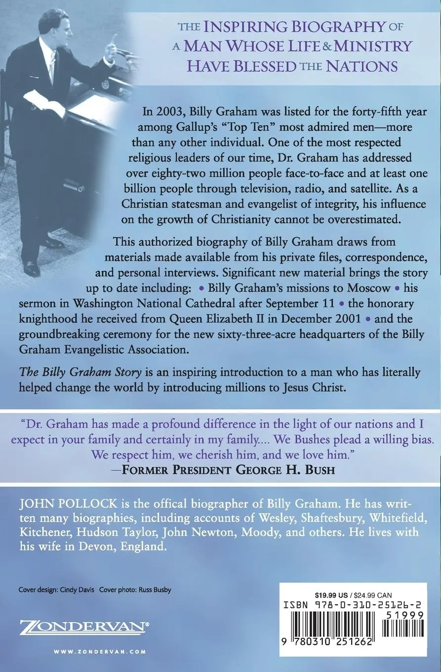 Rückseite: 9780310251262 | The Billy Graham Story | Revd John Charles Pollock | Taschenbuch