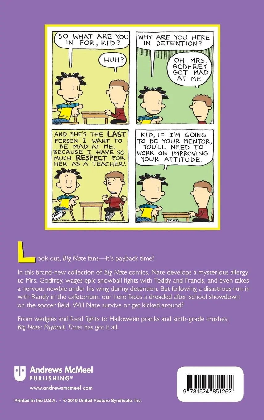 Rückseite: 9781524851262 | Big Nate: Payback Time! | Lincoln Peirce | Buch | Gebunden | Englisch