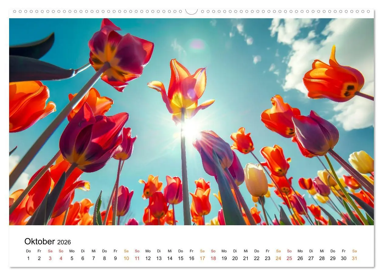 Bild: 9783457401262 | Tulpen - ein Farbenmeer (Wandkalender 2026 DIN A2 quer), CALVENDO...