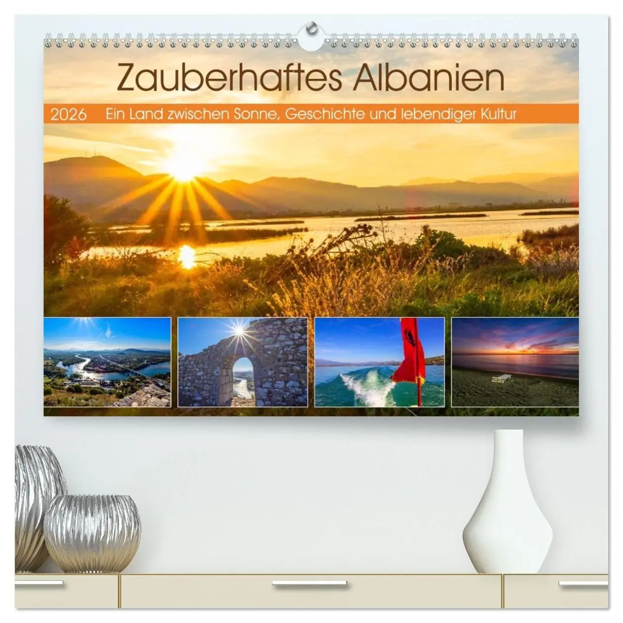 Cover: 9783516731262 | Zauberhaftes Albanien (hochwertiger Premium Wandkalender 2026 DIN...