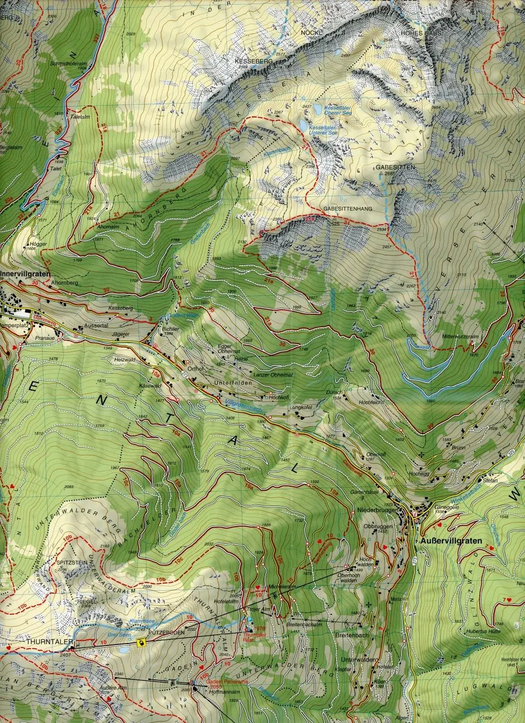 Bild: 9788883151262 | Wanderkarte 73 Villgratental-Sillian- Pustertal-Tiroler Gailtal...