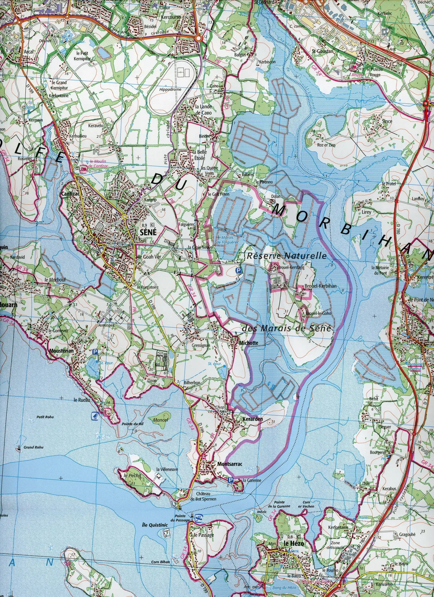 Bild: 9782758551362 | 0921OT Vannes Golfe du Morbihan resistante | (Land-)Karte | 2021