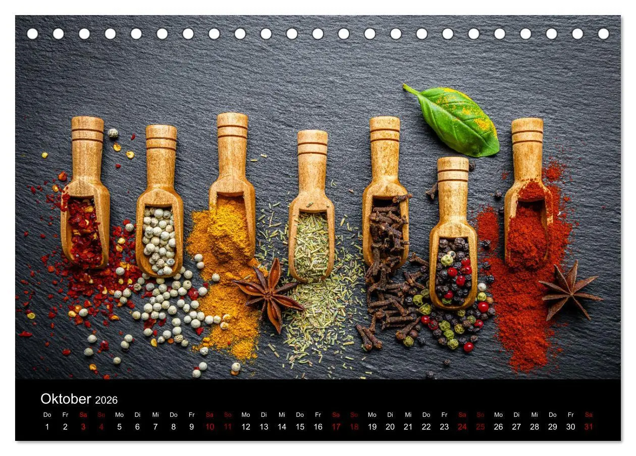 Bild: 9783457321362 | Spice Art - Gewürze in Szene gesetzt (Tischkalender 2026 DIN A5...