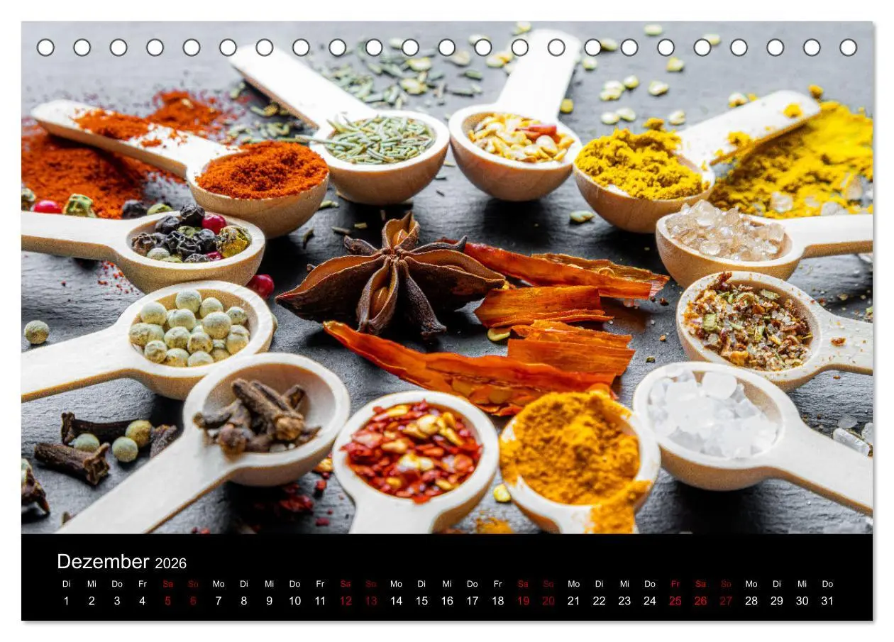 Bild: 9783457321362 | Spice Art - Gewürze in Szene gesetzt (Tischkalender 2026 DIN A5...