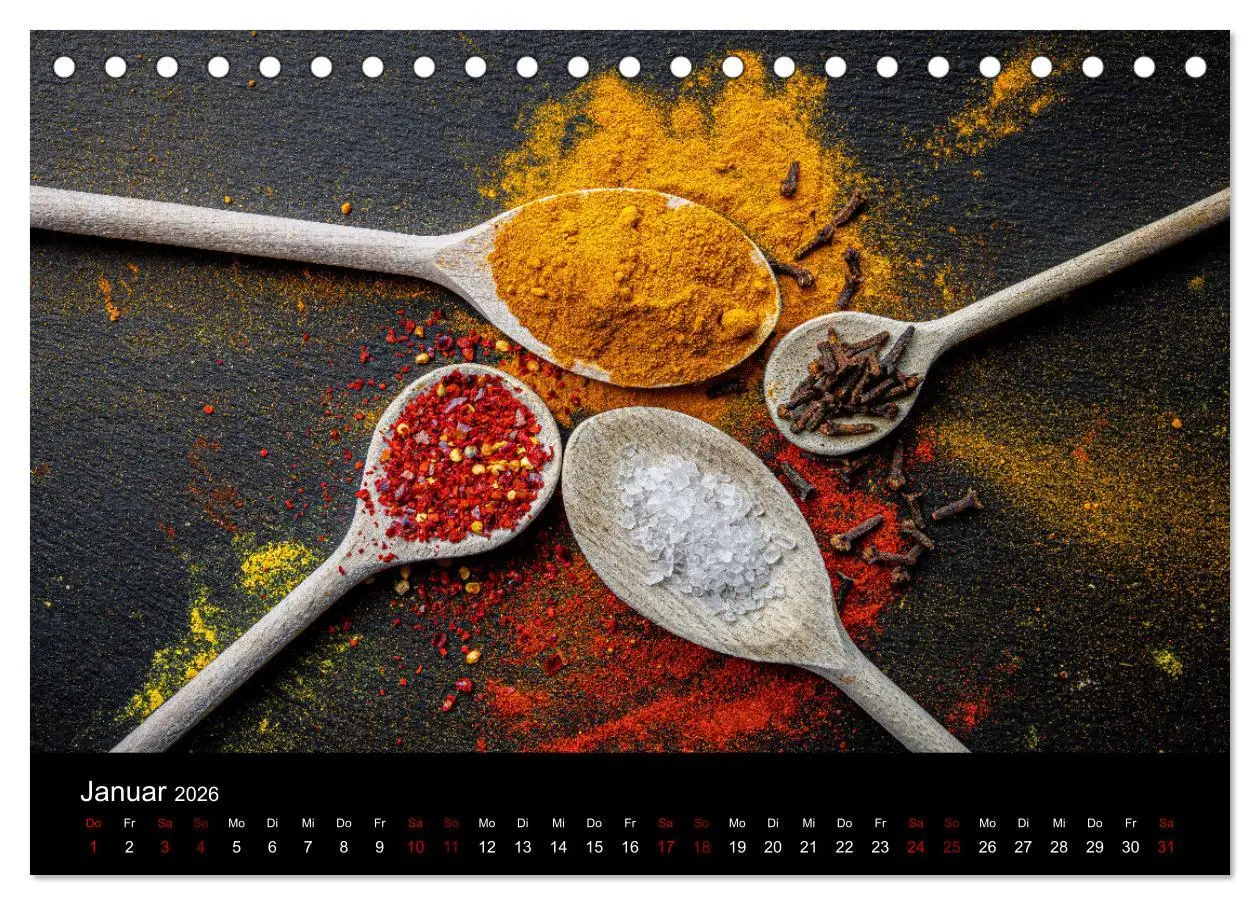 Bild: 9783457321362 | Spice Art - Gewürze in Szene gesetzt (Tischkalender 2026 DIN A5...