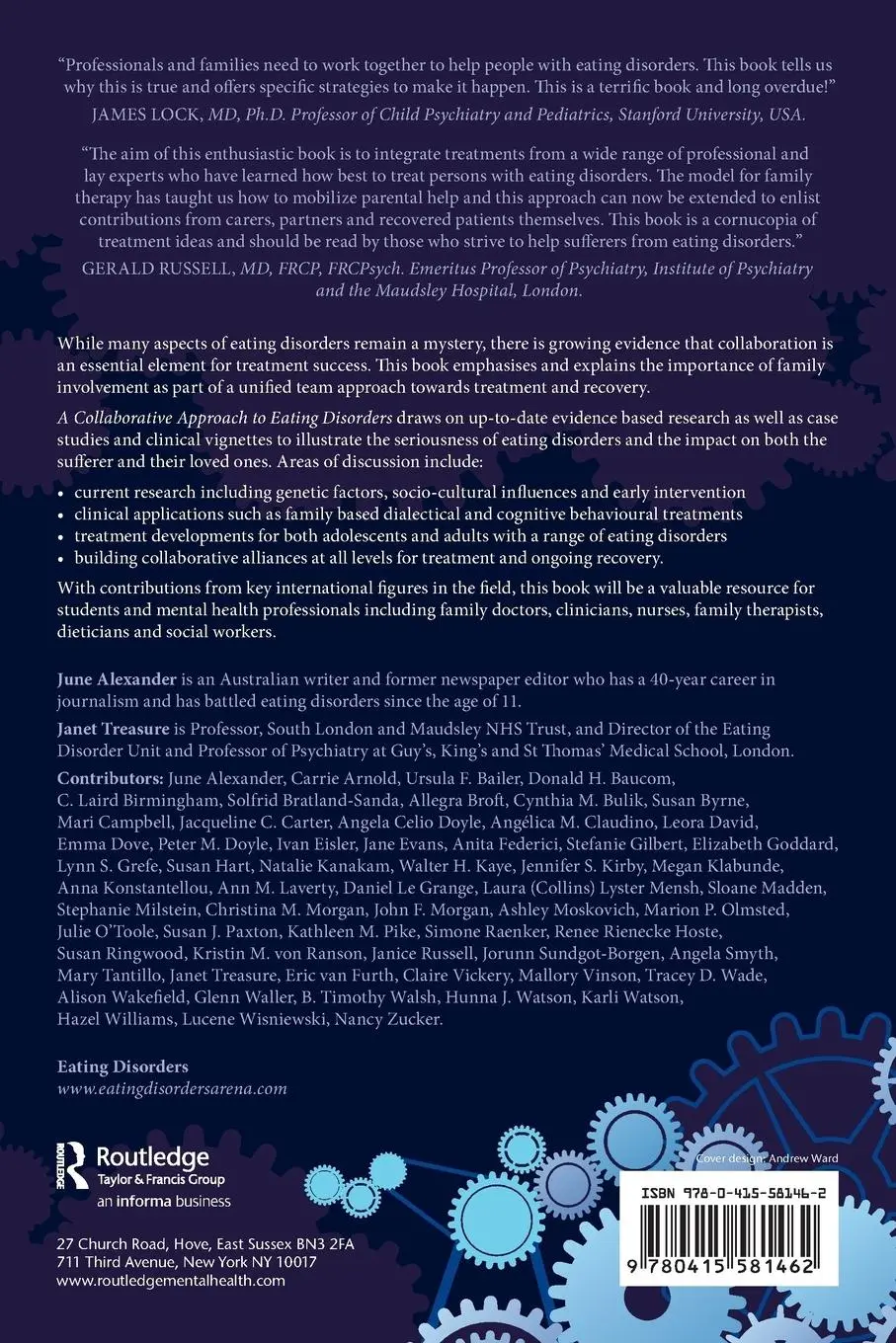 Rückseite: 9780415581462 | A Collaborative Approach to Eating Disorders | June Alexander (u. a.)