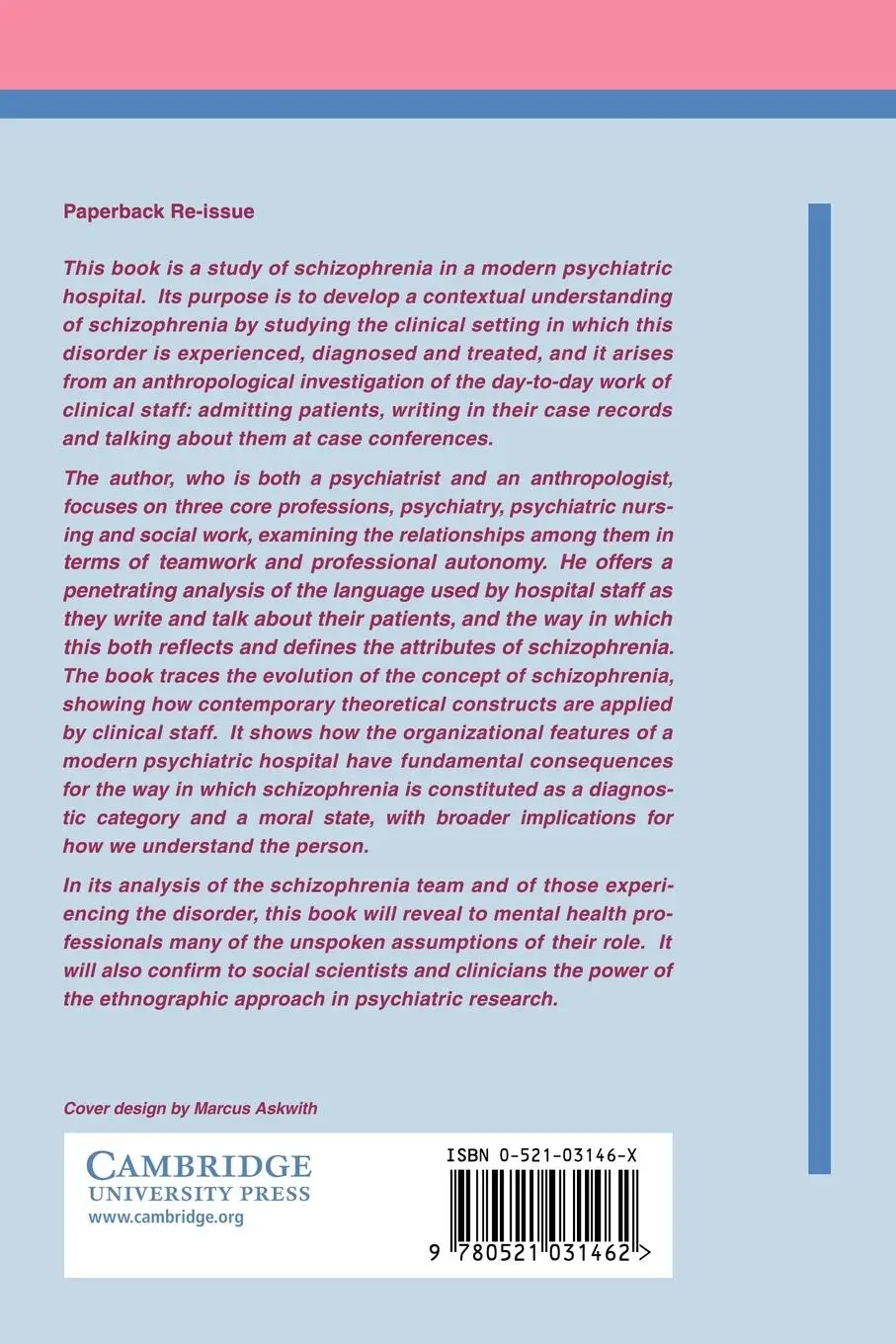 Rückseite: 9780521031462 | The Psychiatric Team and the Social Definition of Schizophrenia | Buch