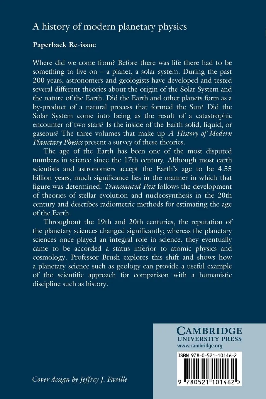 Rückseite: 9780521101462 | A History of Modern Planetary Physics | Stephen G. Brush | Taschenbuch