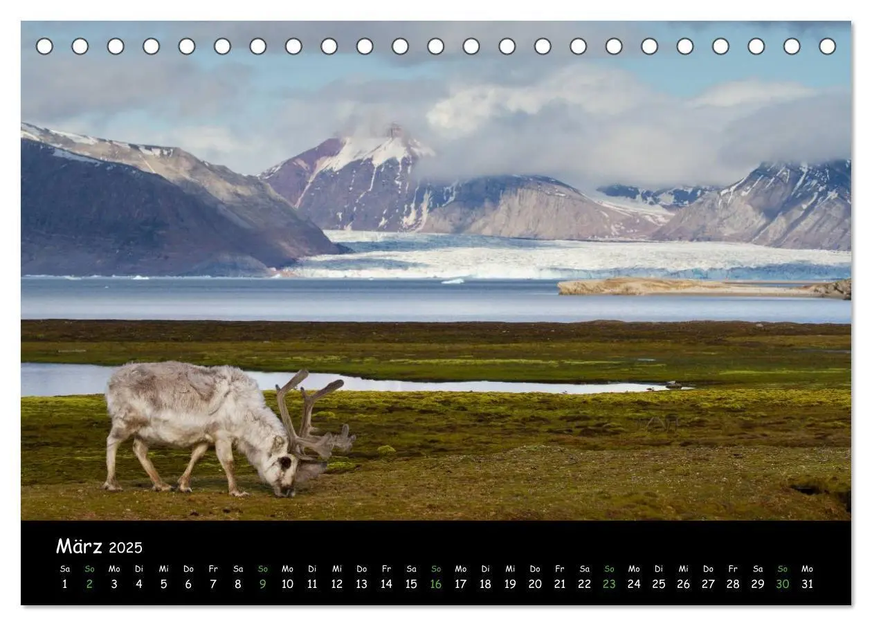 Bild: 9783435771462 | Spitzbergen (Tischkalender 2025 DIN A5 quer), CALVENDO Monatskalender
