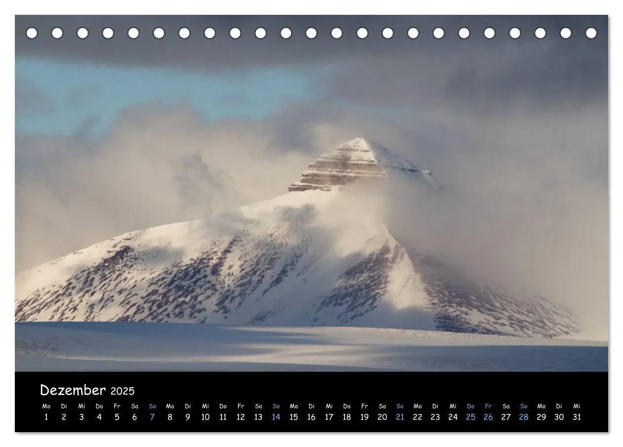 Bild: 9783435771462 | Spitzbergen (Tischkalender 2025 DIN A5 quer), CALVENDO Monatskalender