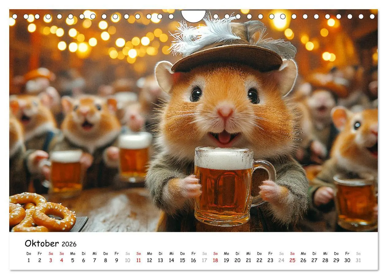 Bild: 9783457311462 | Hamster im Freizeitpark - Lustiger Kalender mit Jahrmarkt-Motiven...