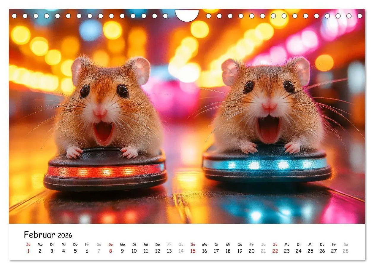 Bild: 9783457311462 | Hamster im Freizeitpark - Lustiger Kalender mit Jahrmarkt-Motiven...