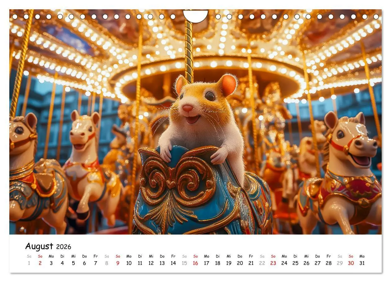 Bild: 9783457311462 | Hamster im Freizeitpark - Lustiger Kalender mit Jahrmarkt-Motiven...