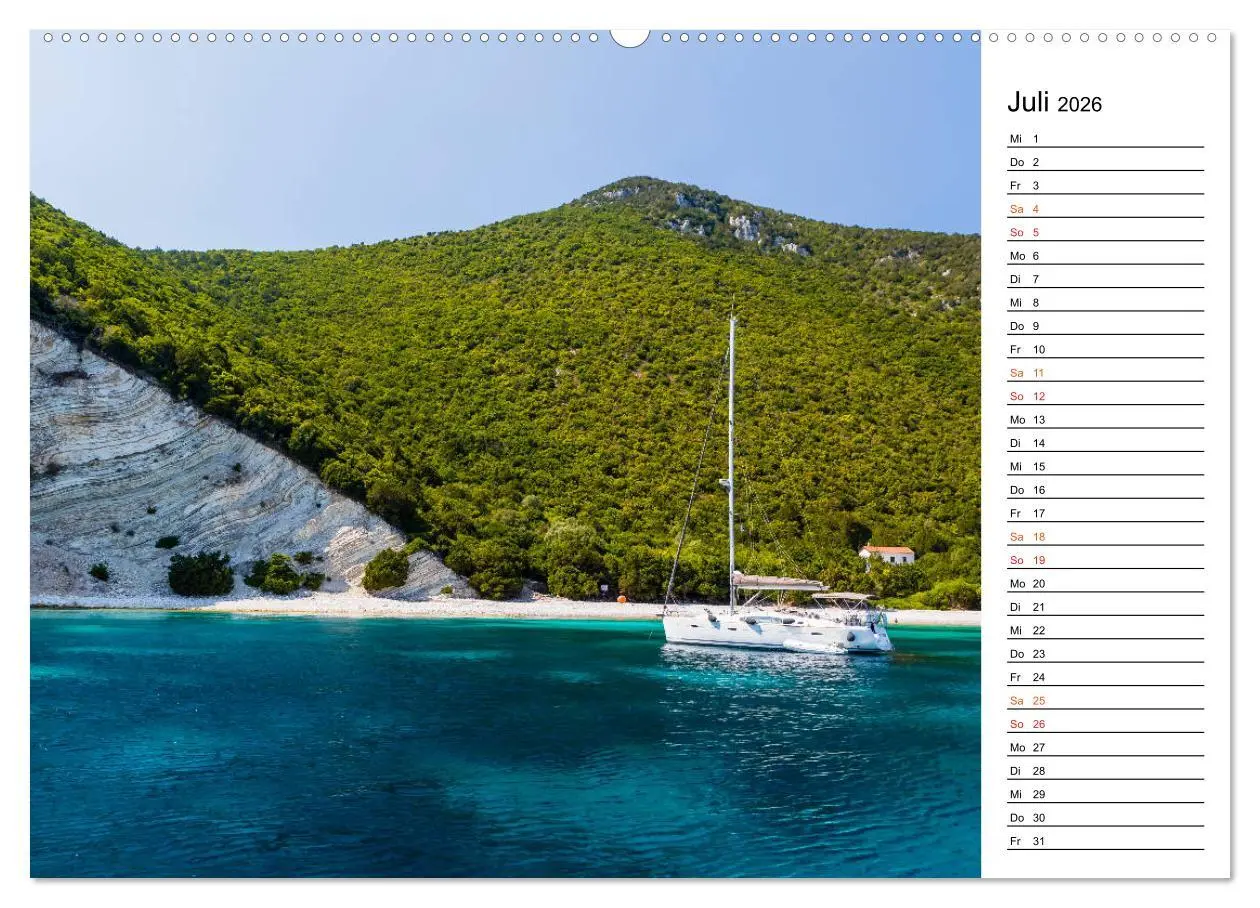Bild: 9783457931462 | Griechische Inseln im Ionischen Meer (Wandkalender 2026 DIN A2...