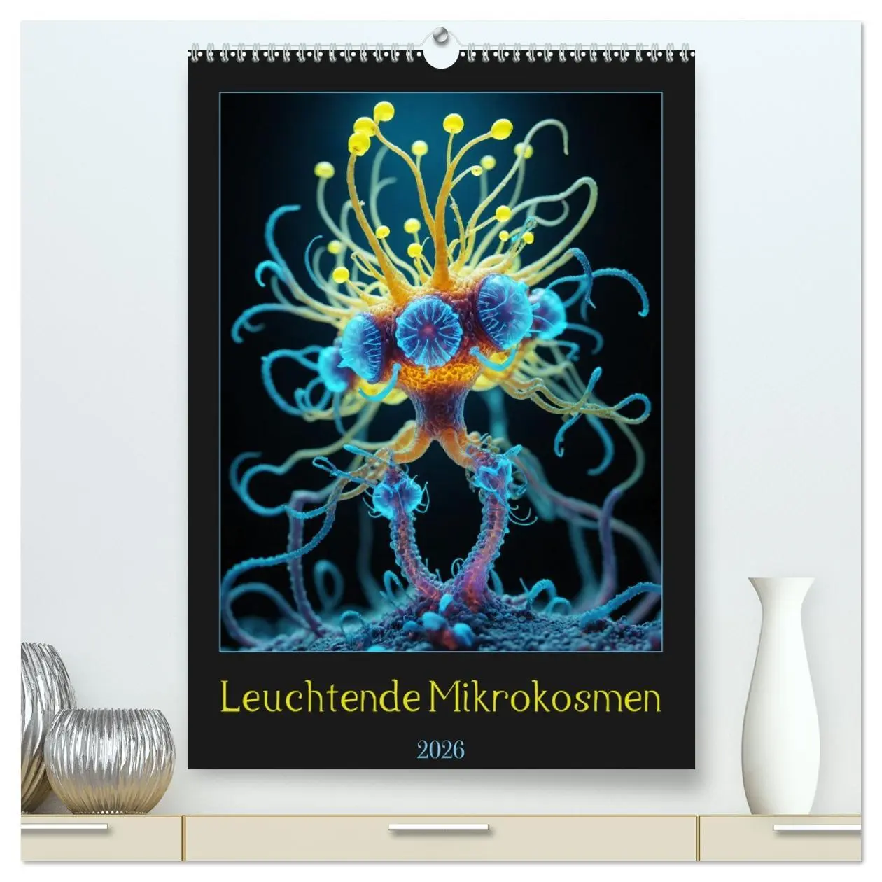 Cover: 9783516261462 | Leuchtende Mikrokosmen (hochwertiger Premium Wandkalender 2026 DIN...