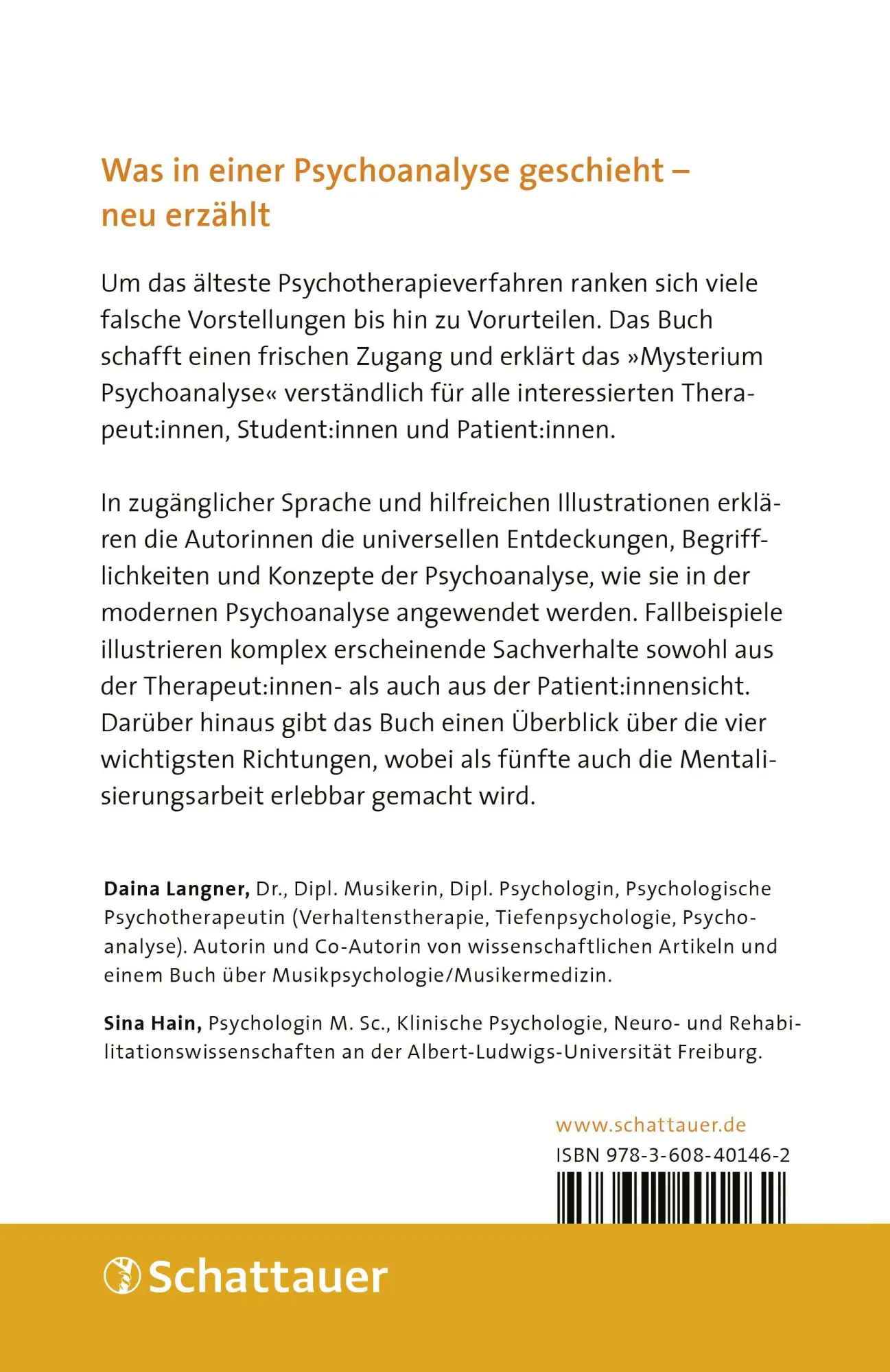 Rückseite: 9783608401462 | Psychoanalyse griffbereit (griffbereit) | Daina Langner (u. a.) | Buch