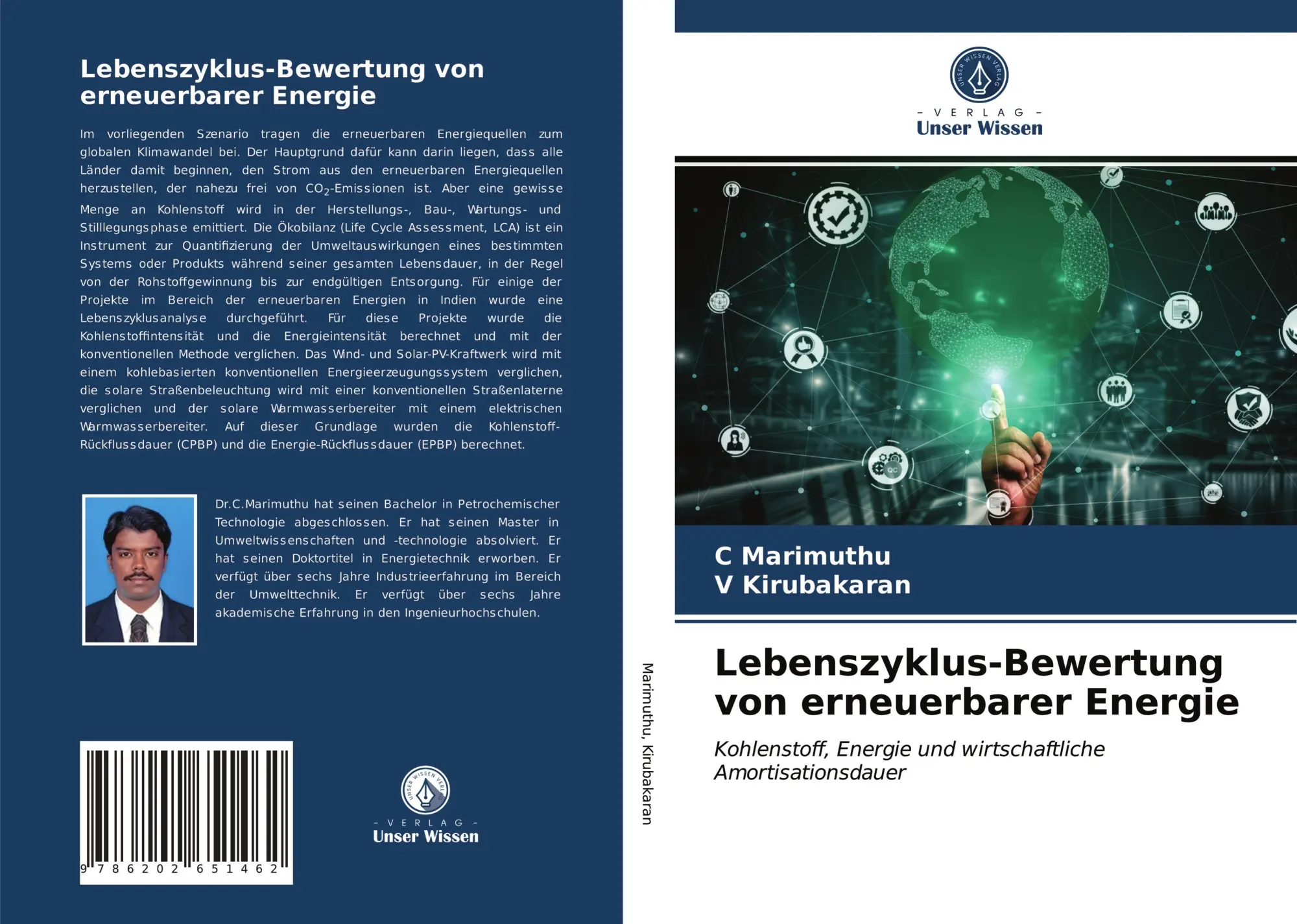 Cover: 9786202651462 | Lebenszyklus-Bewertung von erneuerbarer Energie | C. Marimuthu (u. a.)