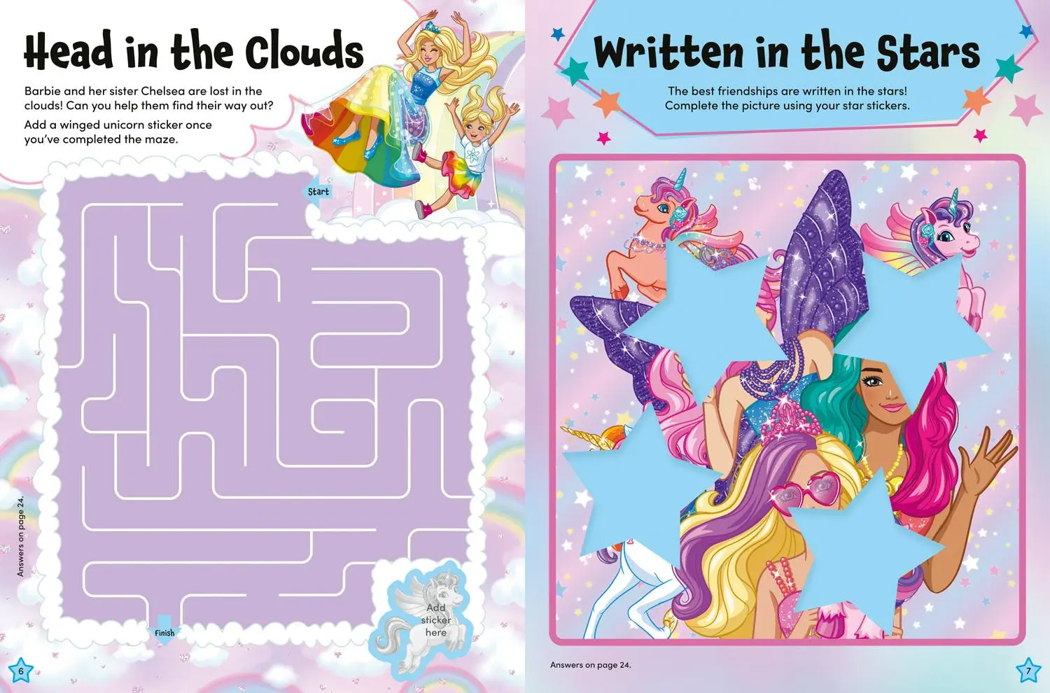 Bild: 9780008681562 | Barbie Unicorn Magic Sticker Activity Book | Barbie | Taschenbuch