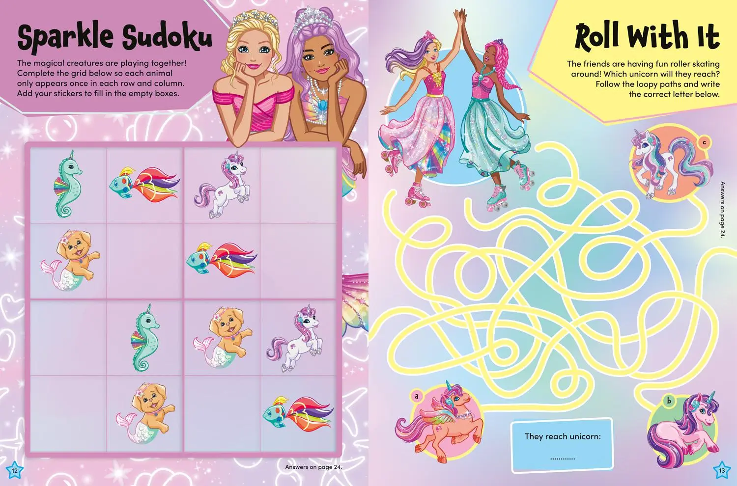 Bild: 9780008681562 | Barbie Unicorn Magic Sticker Activity Book | Barbie | Taschenbuch
