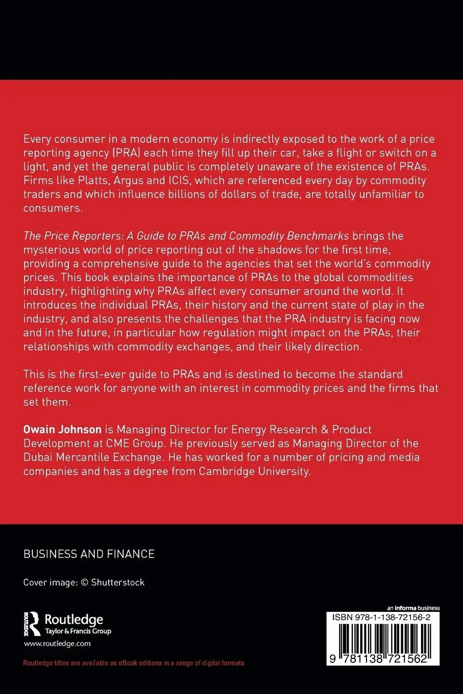 Rückseite: 9781138721562 | The Price Reporters | A Guide to PRAs and Commodity Benchmarks | Buch