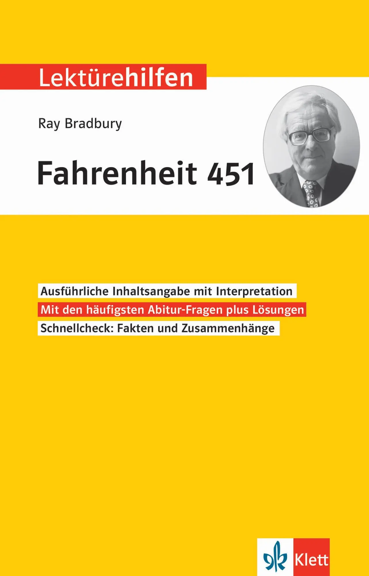 Cover: 9783129231562 | Lektürehilfen Ray Bradbury Fahrenheit 451 | Peter Bruck | Taschenbuch