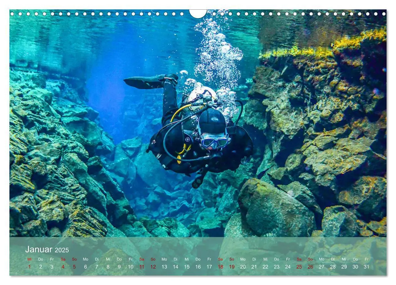 Bild: 9783383981562 | Erlebnis Tauchen - faszinierende Unterwasserwelt (Wandkalender 2025...