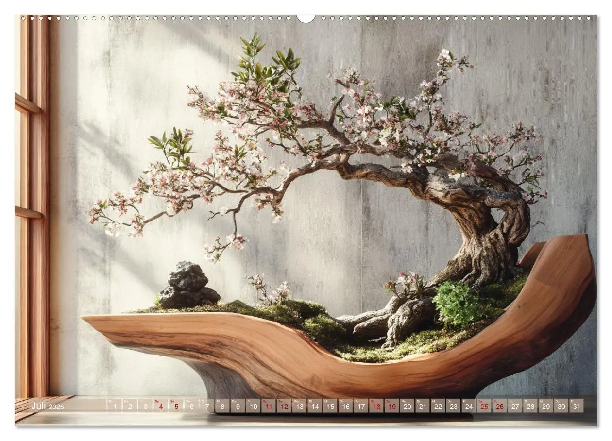 Bild: 9783457301562 | Bonsai, die formvollendete Kunst (Wandkalender 2026 DIN A2 quer),...