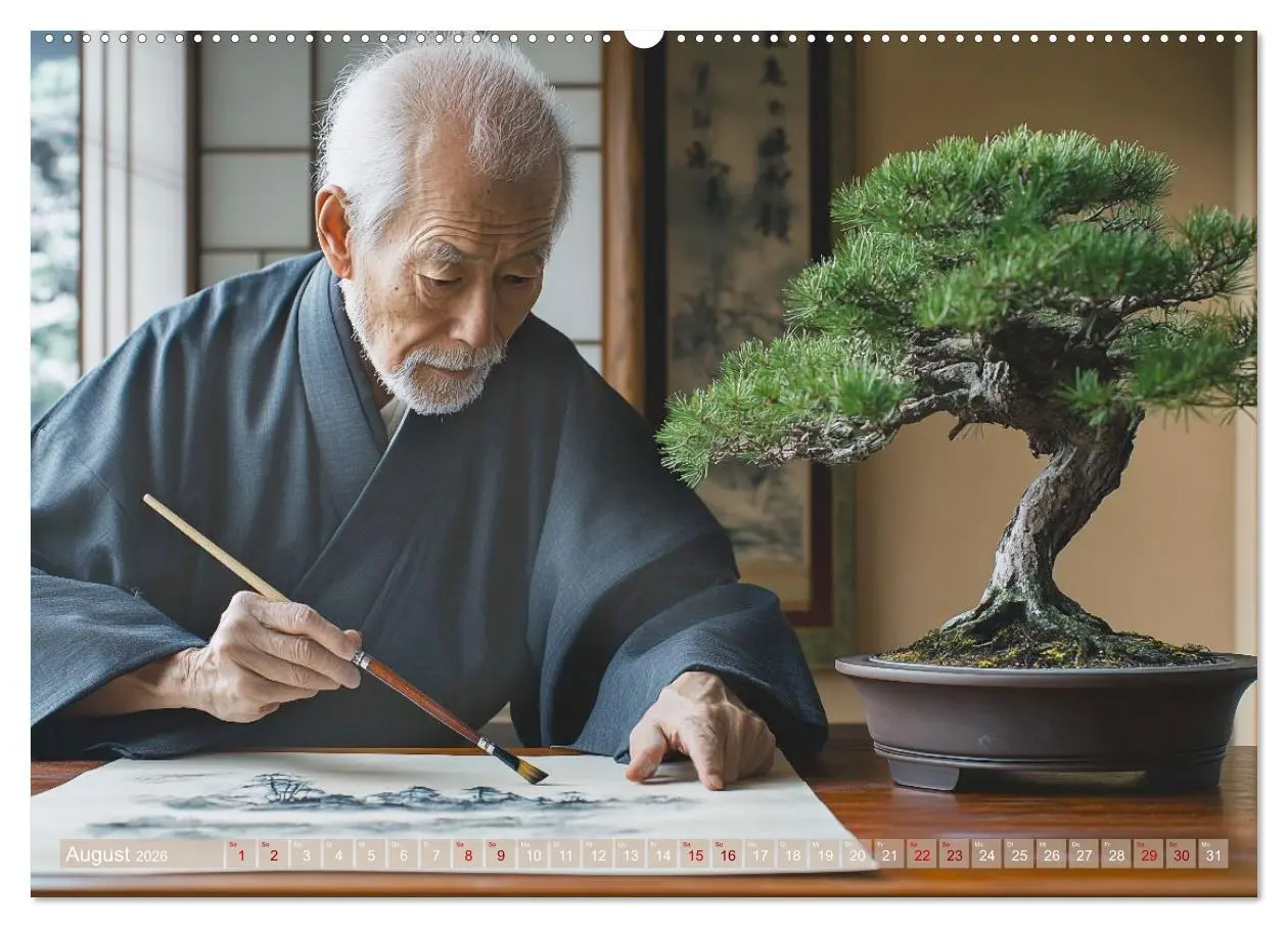 Bild: 9783457301562 | Bonsai, die formvollendete Kunst (Wandkalender 2026 DIN A2 quer),...