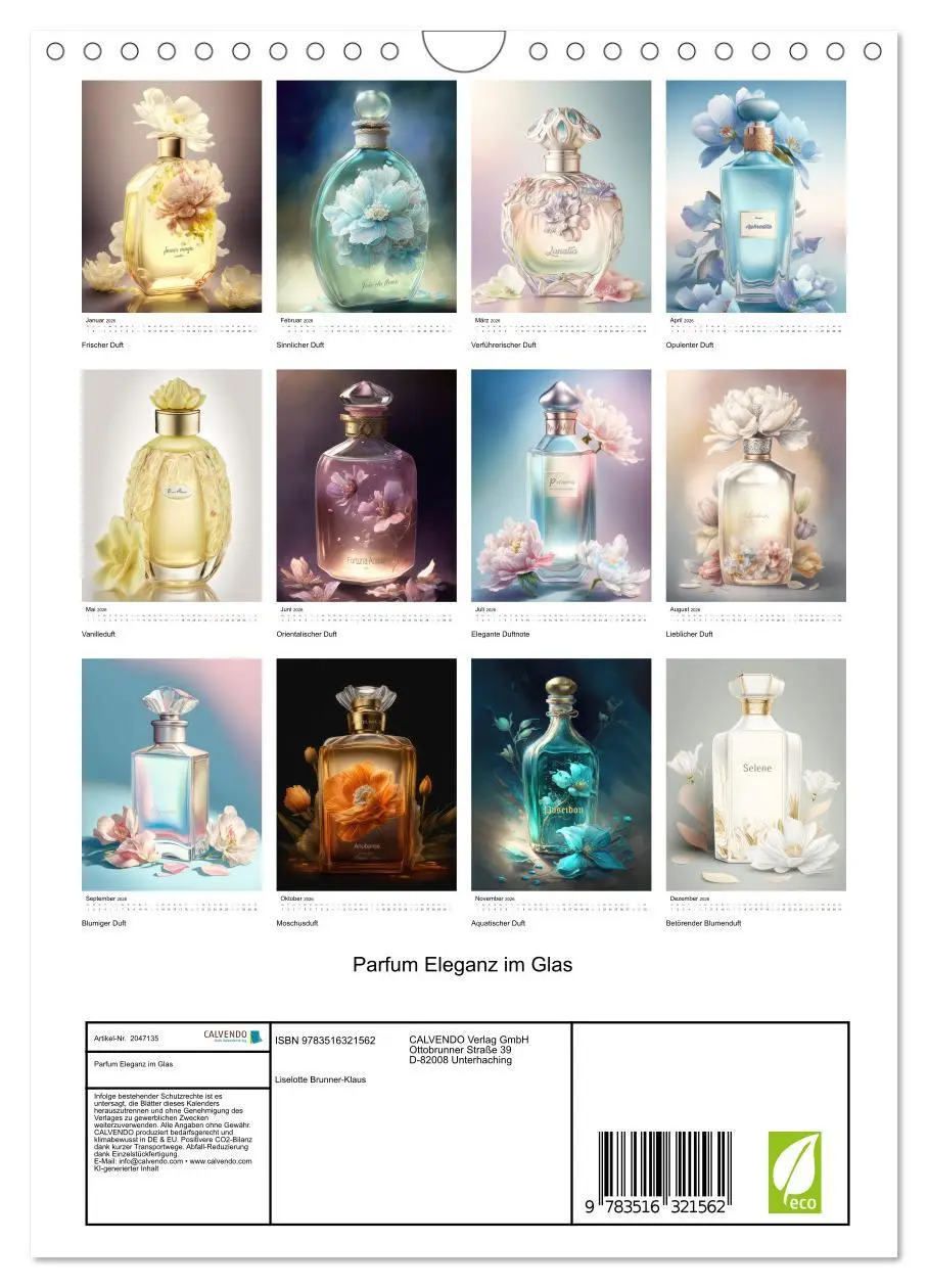 Bild: 9783516321562 | Parfum Eleganz im Glas (Wandkalender 2026 DIN A4 hoch), CALVENDO...